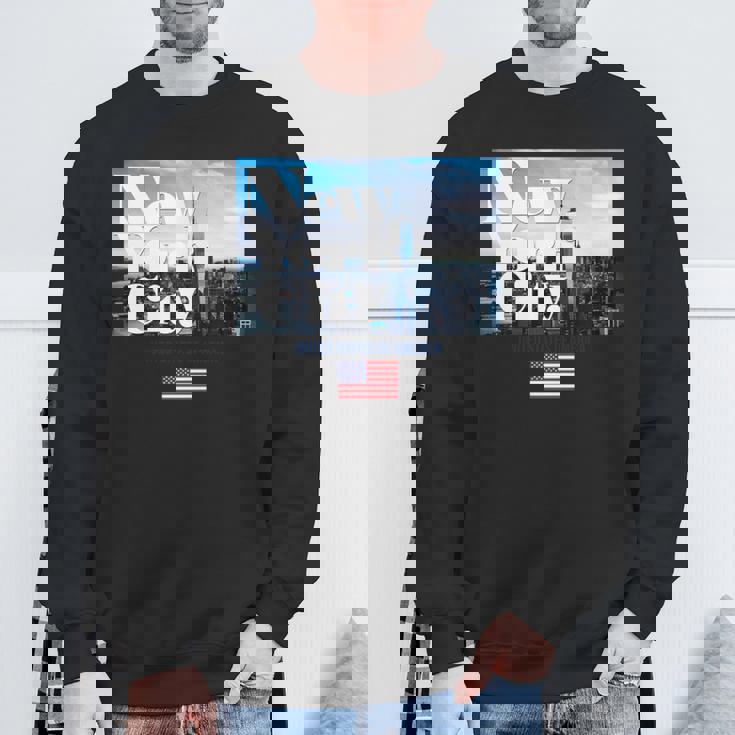 New York Citykyline Outfit New York New York City 長袖tシャツ スウェットシャツ 高齢者への贈り物