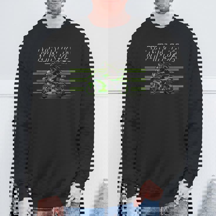 Ninja H2 忍者 ライダー バイカー スポーツバイク スーパースポーツ フルカウル レーサーレプリカ ツアラー スウェットシャツ 高齢者への贈り物