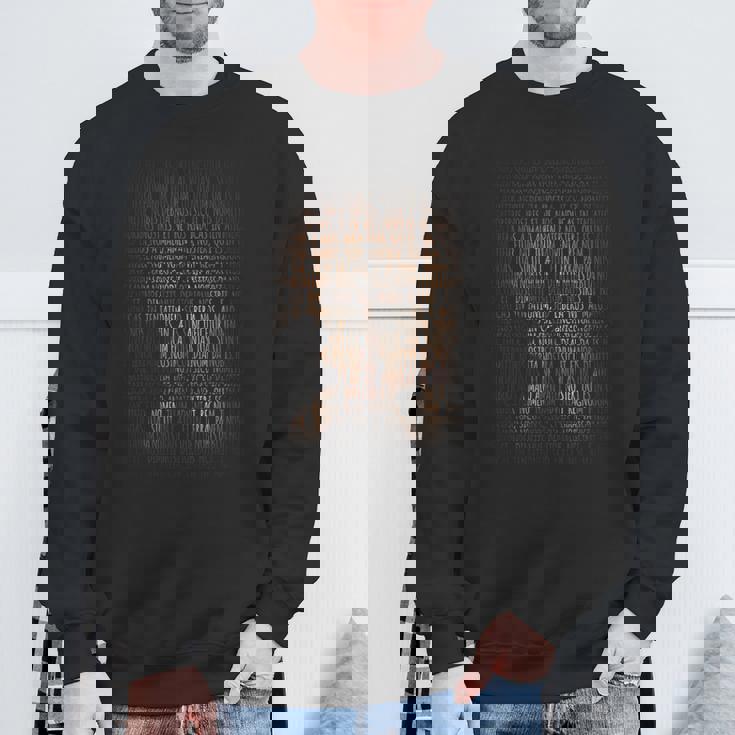 Pater Noster ラテンキリスト教 祈り インスピレーション スウェットシャツ 高齢者への贈り物