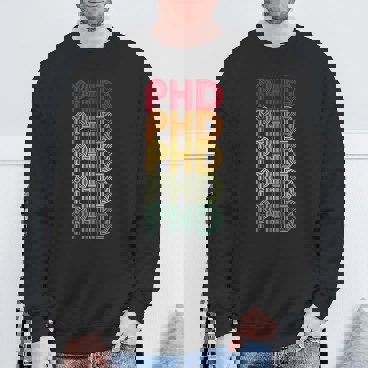 Phdレトロドクターphdスクールファニー。 スウェットシャツ 高齢者への贈り物