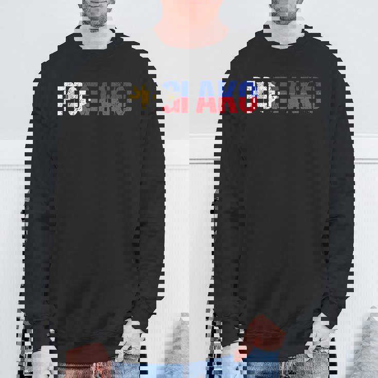 Pogi Ako I'm Handsome フィリピン Pinay Filipina スウェットシャツ 高齢者への贈り物