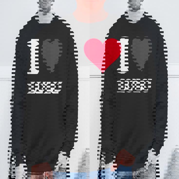 Red Heart I Love Lulu スウェットシャツ 高齢者への贈り物