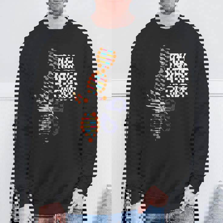 Rock Paper Crispr Dna 生物学者 遺伝子工学 スウェットシャツ 高齢者への贈り物