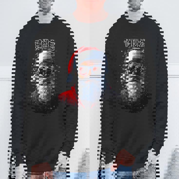 Sarkastischer Cooler Weihnachtsmann Mitonnenbrille Undchnee Weihnachten Sweatshirt Geschenke für alte Männer