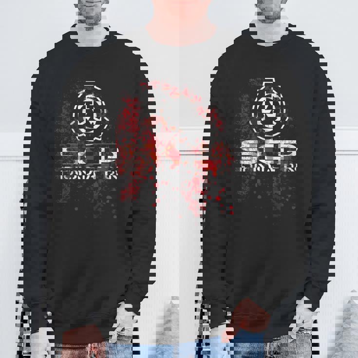 Scp、財団、血で 長袖tシャツ スウェットシャツ 高齢者への贈り物