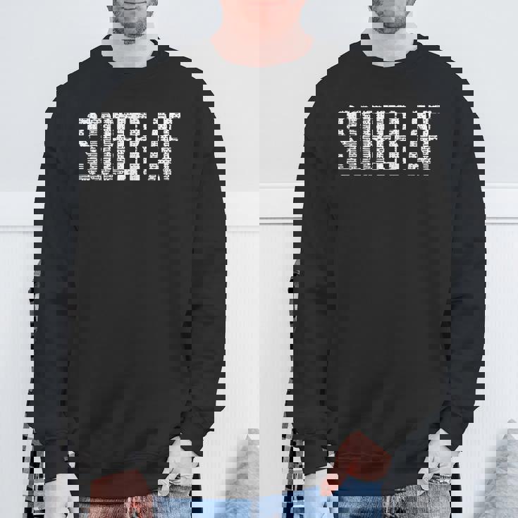 Sober Afobriety アルコールフリー グランジ スウェットシャツ 高齢者への贈り物