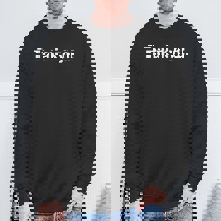 Thank You Nice Thanks スウェットシャツ 高齢者への贈り物