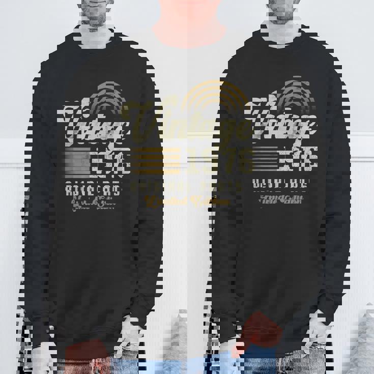 Vintage 1976 オリジナルパーツ 50歳の誕生日 スウェットシャツ 高齢者への贈り物