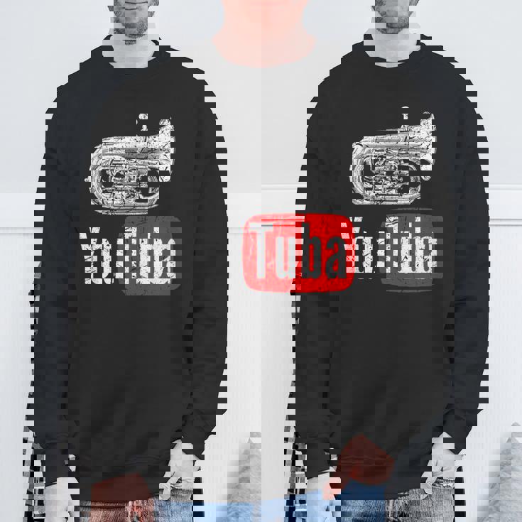 You Tuba 面白いマーチングバンド ヴィンテージ チューバ ユーフォニアム スウェットシャツ 高齢者への贈り物