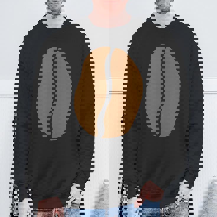 【コーヒー豆】珈琲 デザイン コーヒー柄 おもしろ 面白い 可愛い ネタ ウケ狙い シンプル 喫茶店 コーヒー好き 変な スウェットシャツ 高齢者への贈り物