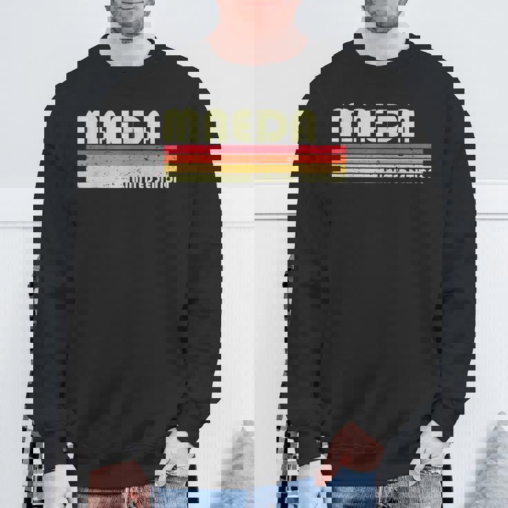 【前田 まえだ】名前 名字 家族お揃い ギャグ ネタ ウケ狙い 贈り物 ギフト 面白い おもしろ スウェットシャツ 高齢者への贈り物