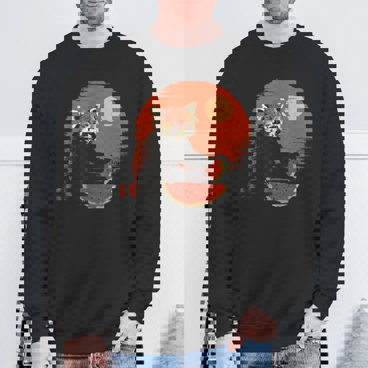 かわいいリトルパンダ くまの子 レッサーパンダ ベビーパンダ スウェットシャツ 高齢者への贈り物