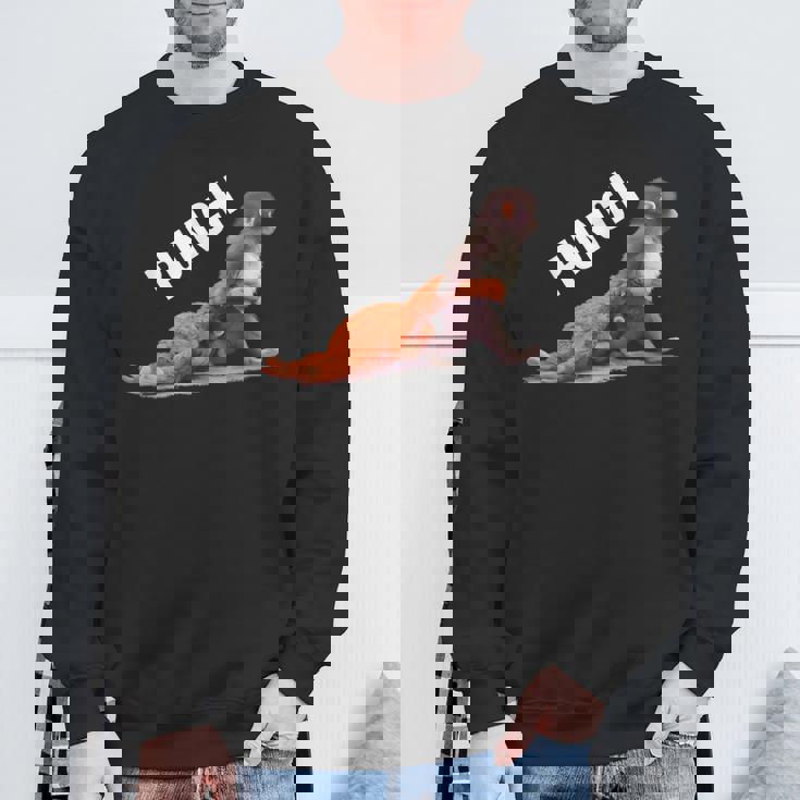 かわいい赤ちゃん猿の名前付きパンチシャツパンチモンキーサポーター スウェットシャツ 高齢者への贈り物