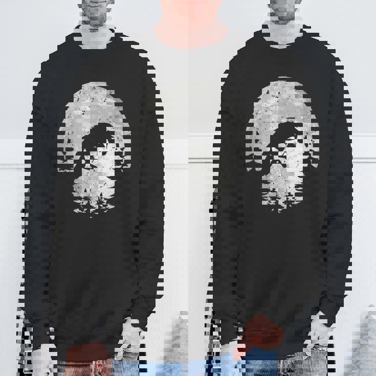 きつね 北海道 ムーンフォックスジャンプ 動物の自然を探している スウェットシャツ 高齢者への贈り物