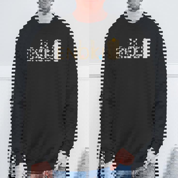 くりこ ギブミー睡眠 『Enoki』 きのこ シュール 男女兼用 グッズ スウェットシャツ 高齢者への贈り物