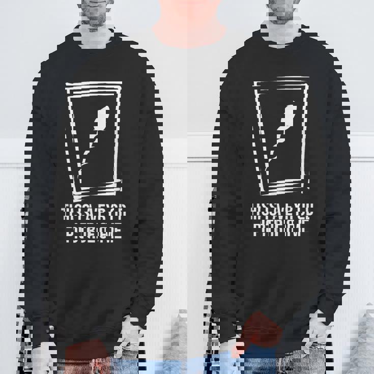 これはとても古い私の絵です 面白い誕生日プレゼント。 スウェットシャツ 高齢者への贈り物