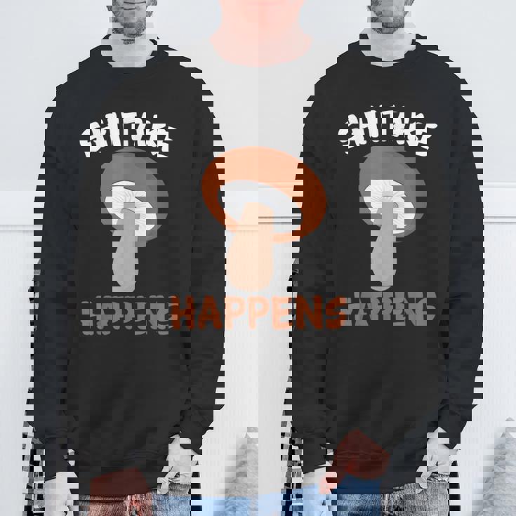 しいたけが起こる 菌類マッシュルーム スウェットシャツ 高齢者への贈り物