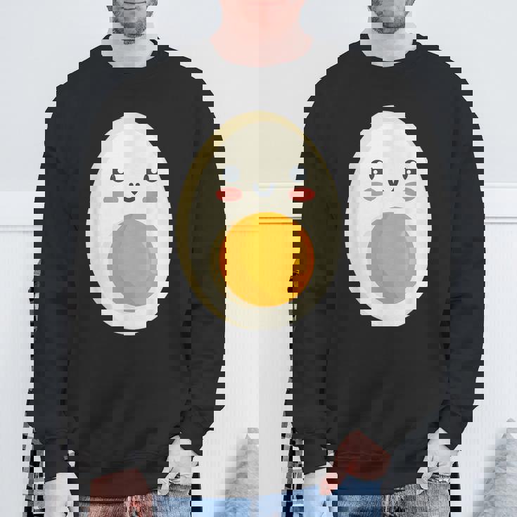 ゆで卵 朝食用卵 スウェットシャツ 高齢者への贈り物