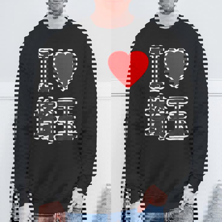 アイラブ・埼玉（I Love ハート）Big 大きな文字【47都道府県】Jimo-T ジモティ お土産 スウェットシャツ 高齢者への贈り物