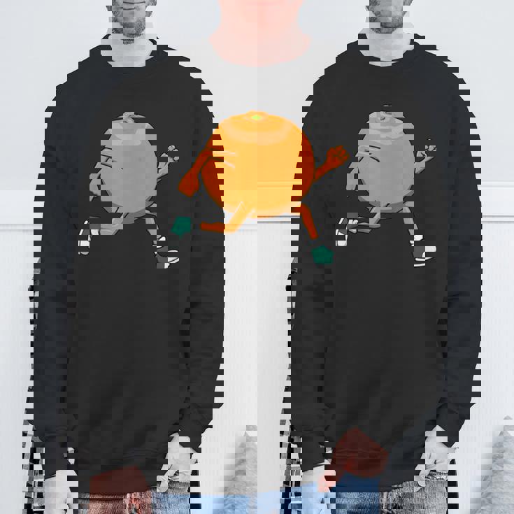 アイロニック・オレンジ・ランニング・マラソン・ホビーランナー スウェットシャツ 高齢者への贈り物