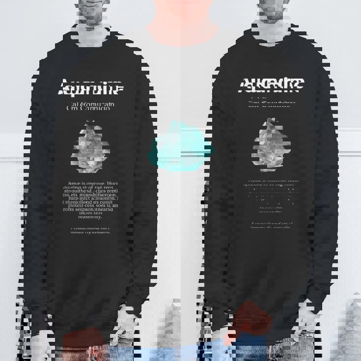 アクアマリンクリスタル 意味 アクアマリンの意味 定義 スウェットシャツ 高齢者への贈り物