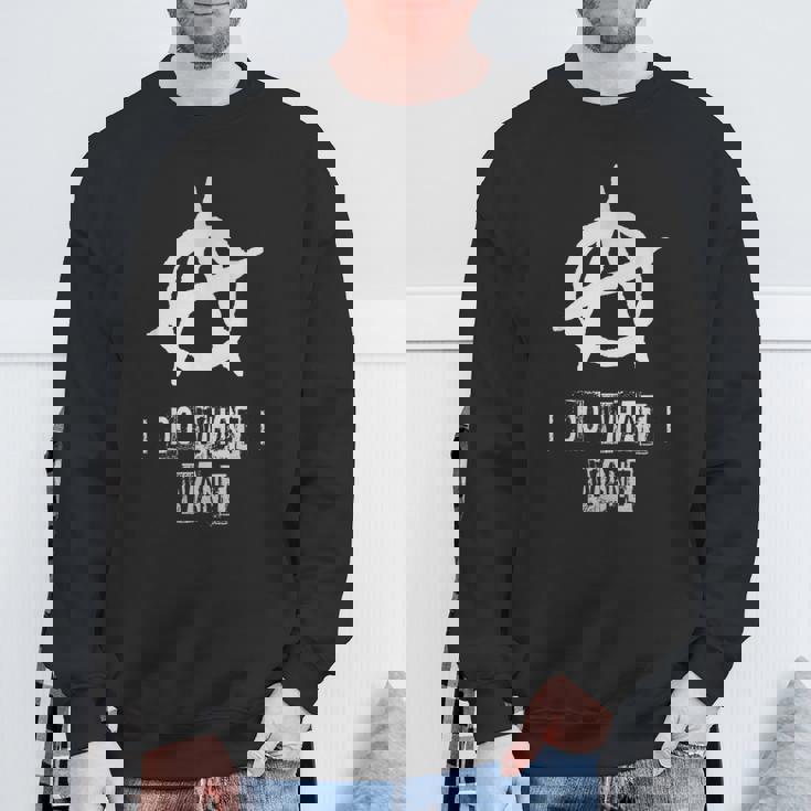 アナーキーサイン、カオス、パンク、パンクロック、アナーキー スウェットシャツ 高齢者への贈り物