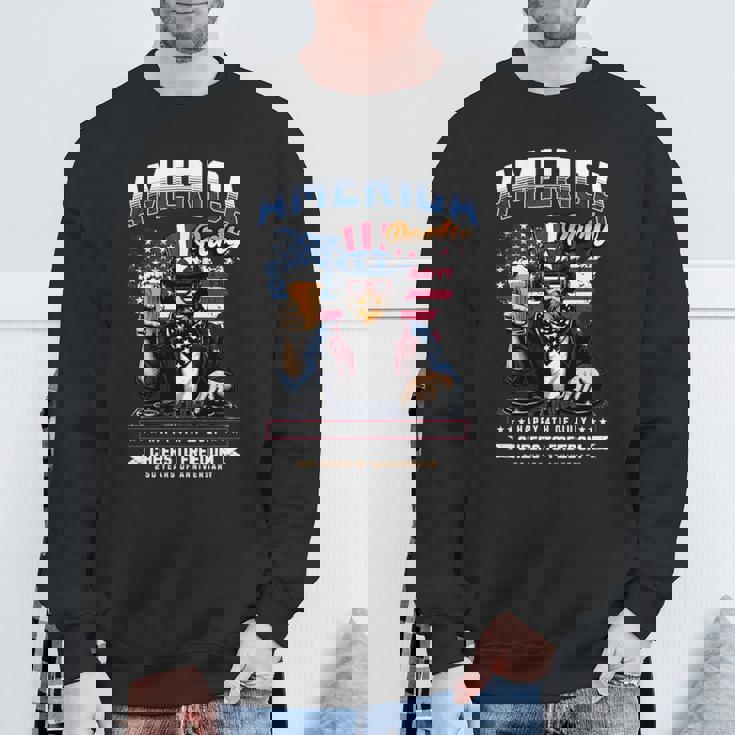 アメリカハッピー250 7月4日 独立記念日 長袖tシャツ スウェットシャツ 高齢者への贈り物