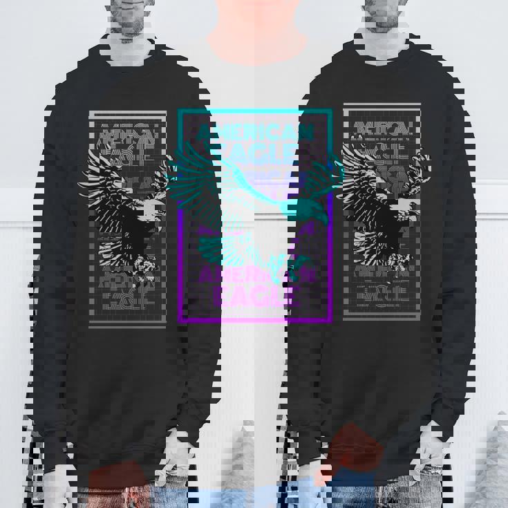 アメリカンイーグル ビンテージ レトロ アメリカンイーグル 長袖tシャツ スウェットシャツ 高齢者への贈り物