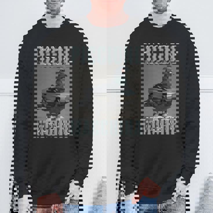 イタリア ブレイン キャラ ピッチョーネ マッキナ キッズ 男の子 ミーム 長袖tシャツ スウェットシャツ 高齢者への贈り物