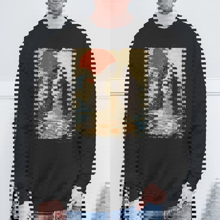 イングリッシュスプリンガー・スパニエル 英語 スプリンガー スパニエル 犬 ラーメン スウェットシャツ 高齢者への贈り物