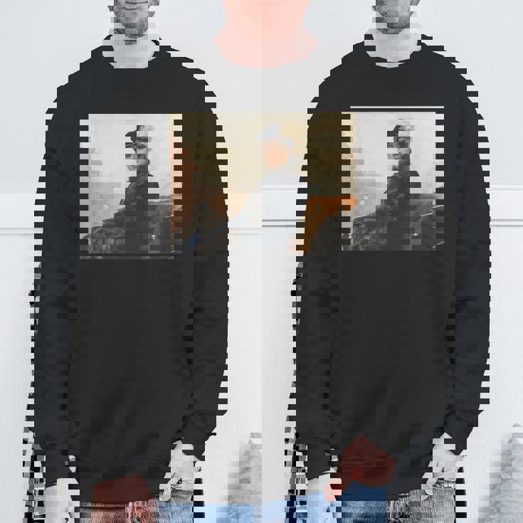 イヴァン・クラムスコイ作「見知らぬ女の肖像」 スウェットシャツ 高齢者への贈り物