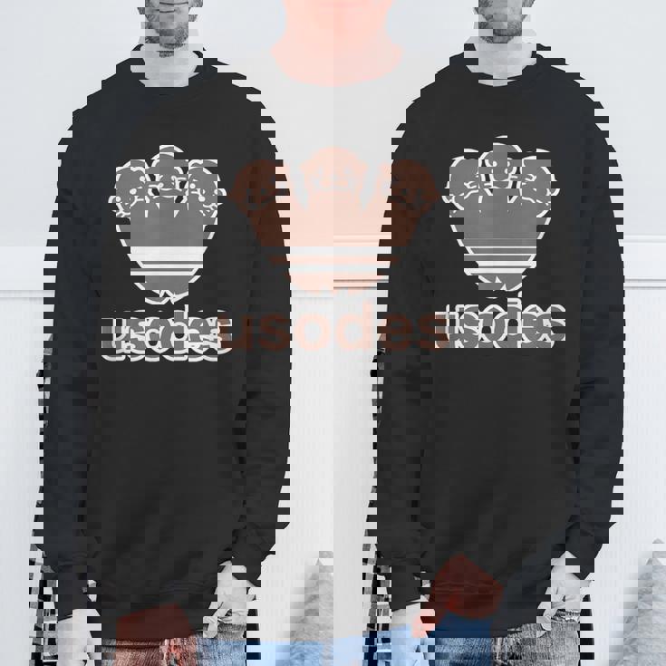 ウソデス Usodes かわうそです。《ブラウン 茶》コツメカワウソ かわいい ブランド パロディ 面白い スウェットシャツ 高齢者への贈り物