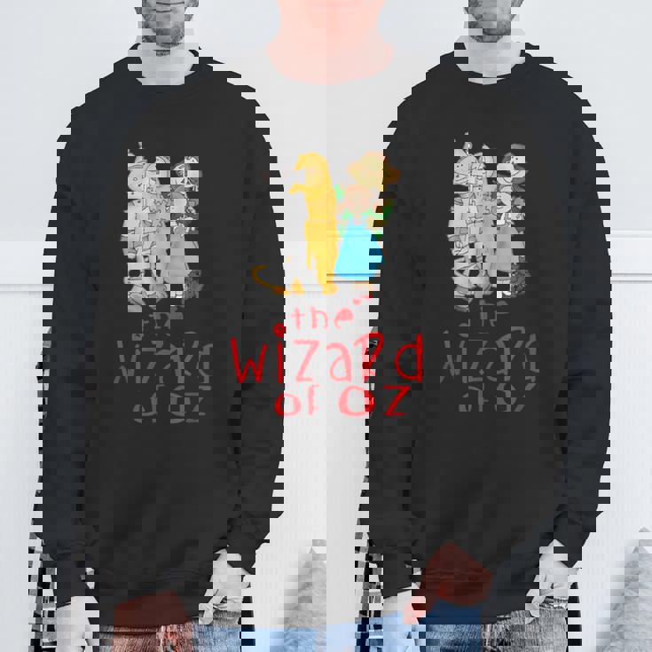 オズの魔法使い ヴィンテージ ファンタジー ドロシー ブリキの男 かかしライオン スウェットシャツ 高齢者への贈り物