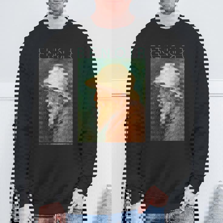 オーギュスト・ルノワール自画像 スウェットシャツ 高齢者への贈り物