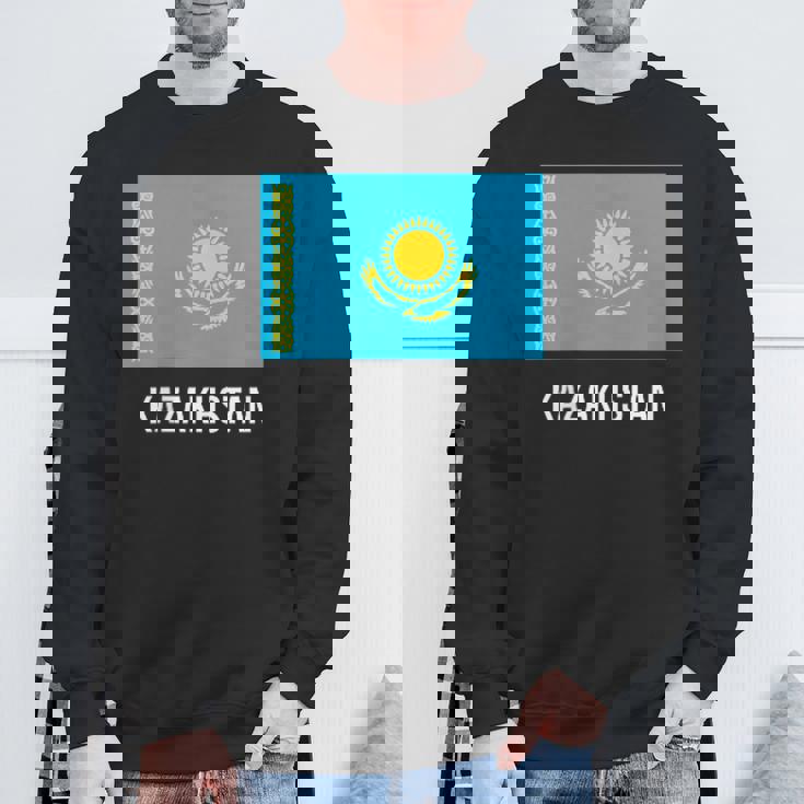 カザフスタン フラッグシャツ スウェットシャツ 高齢者への贈り物