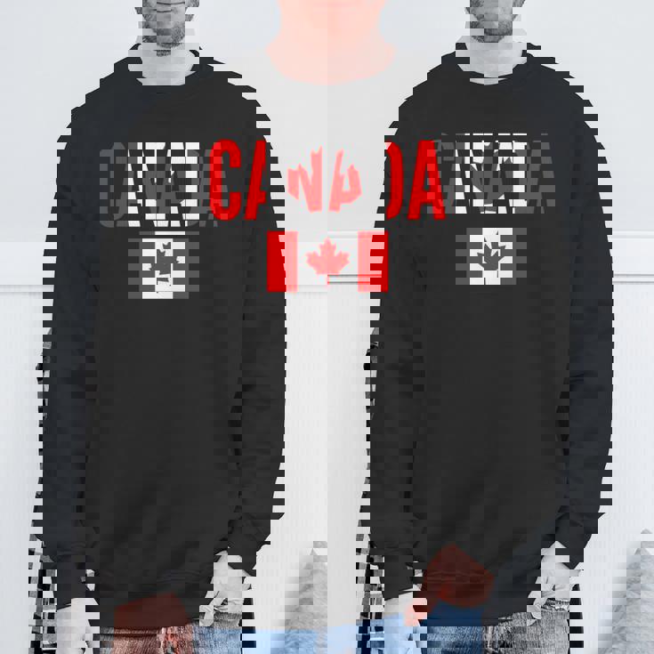 カナダ カナダの国旗 長袖tシャツ スウェットシャツ 高齢者への贈り物