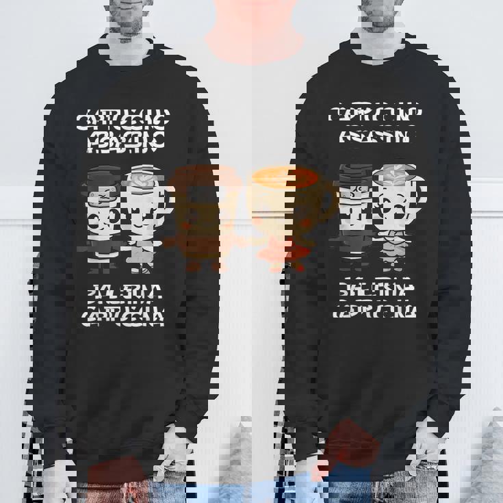 カワイイカプチーノ アサシーノ バレリーナ イタリアン ブレイン ミーム スウェットシャツ 高齢者への贈り物