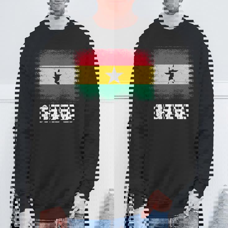 ガーナの旗 ガーナ 長袖tシャツ スウェットシャツ 高齢者への贈り物