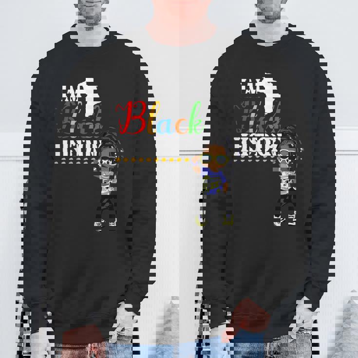 キッズ アイ・アム・ブラック・ヒストリー・シャツキッズガールズブラック・ヒストリー・マンス用 スウェットシャツ 高齢者への贈り物