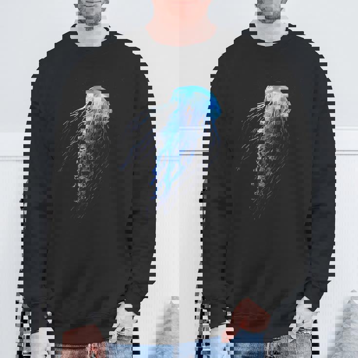 クラゲ 動物 動物園 アート クラゲ スウェットシャツ 高齢者への贈り物