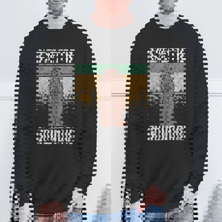 グラウンド・ホッグ Respect The Groundhog スウェットシャツ 高齢者への贈り物