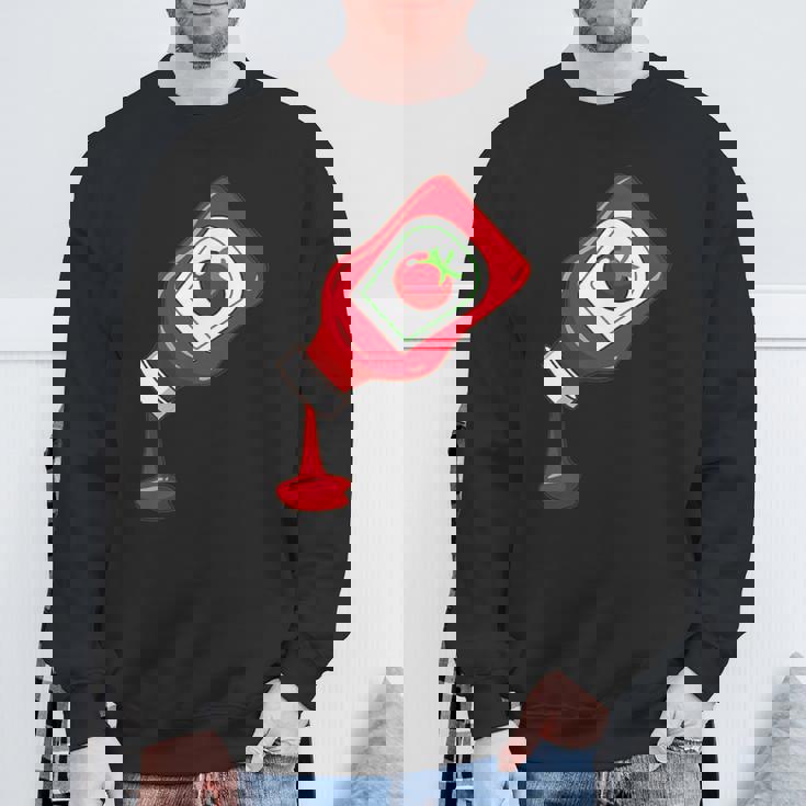 ケチャップをのせて面白いケチャップラバー スウェットシャツ 高齢者への贈り物