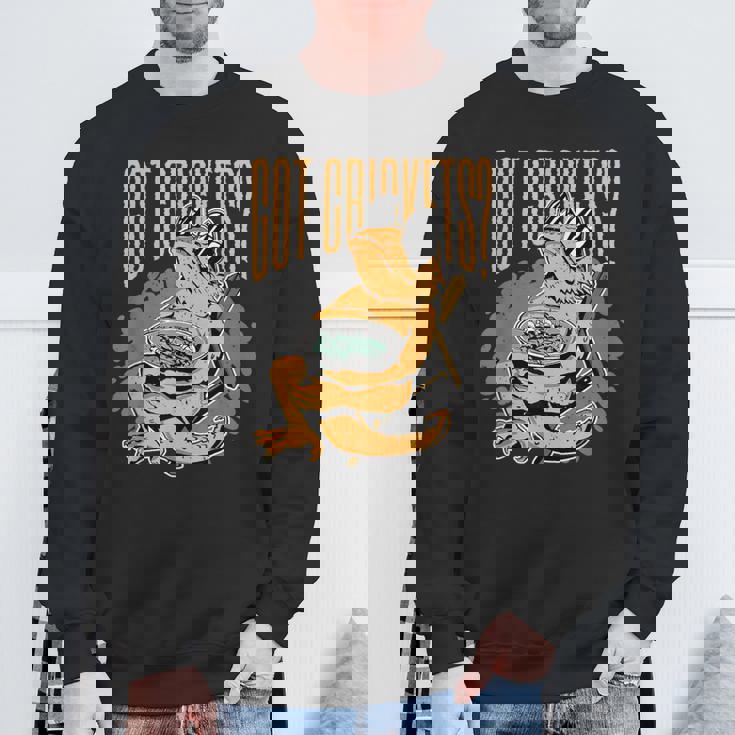 コオロギを手に入れましたか？フトアゴヒゲトカゲ スウェットシャツ 高齢者への贈り物