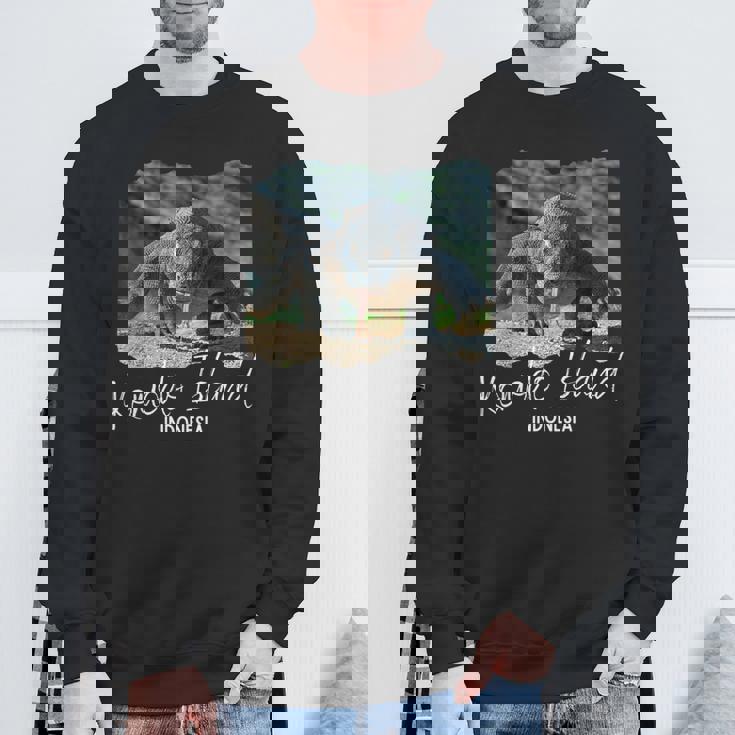 コモド島インドネシアコモドドラゴン スウェットシャツ 高齢者への贈り物