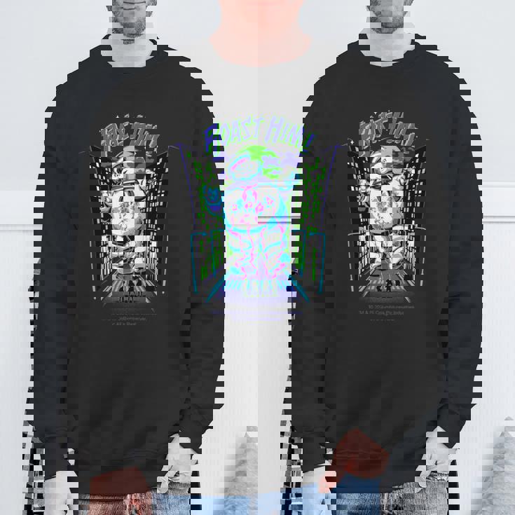 ゴーストバスターズ ハロウィンデザイン ローストヒムの楽しみ 長袖tシャツ スウェットシャツ 高齢者への贈り物