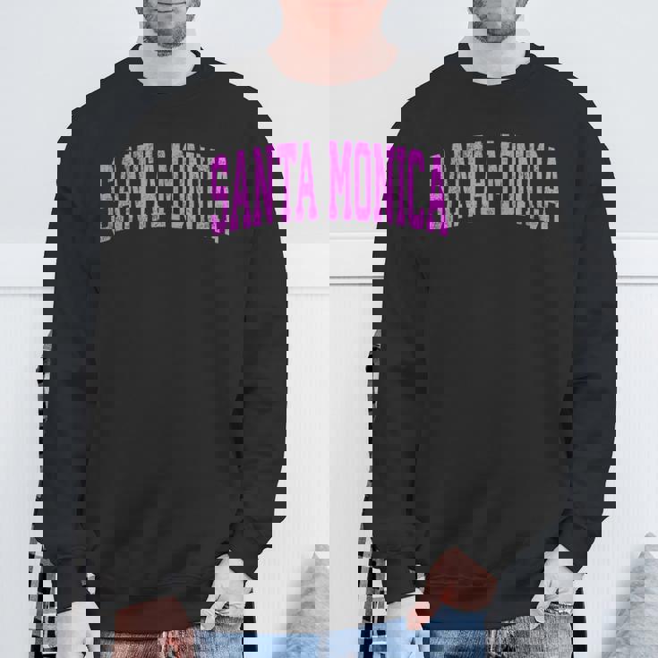 サンタモニカ カリフォルニア Ca ヴィンテージ アスレチック スポーツ ピンク デジ スウェットシャツ 高齢者への贈り物