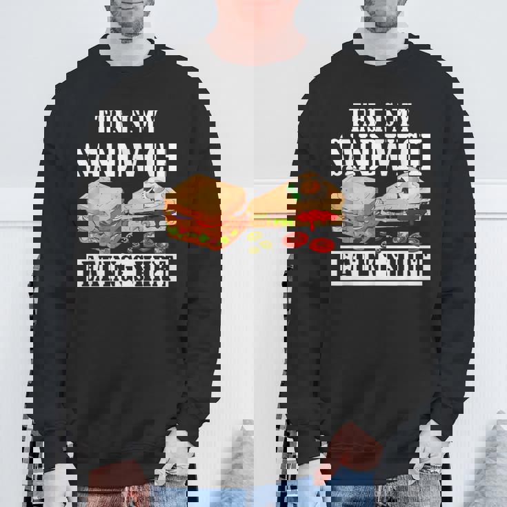 サンドイッチ服 This Is Myandwich Eating スウェットシャツ 高齢者への贈り物