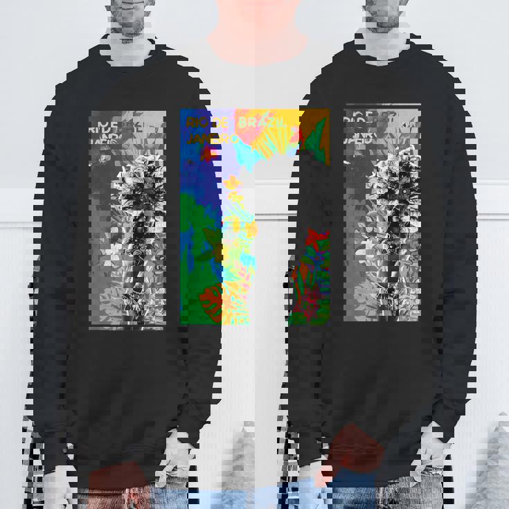 サンバダンサー ブラジル カーニバル リオデジャネイロ カラフル スウェットシャツ 高齢者への贈り物