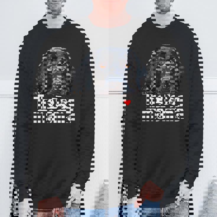 ザドッグママブラックラブラドールママレトリーバーマザードッグマミー 長袖tシャツ スウェットシャツ 高齢者への贈り物