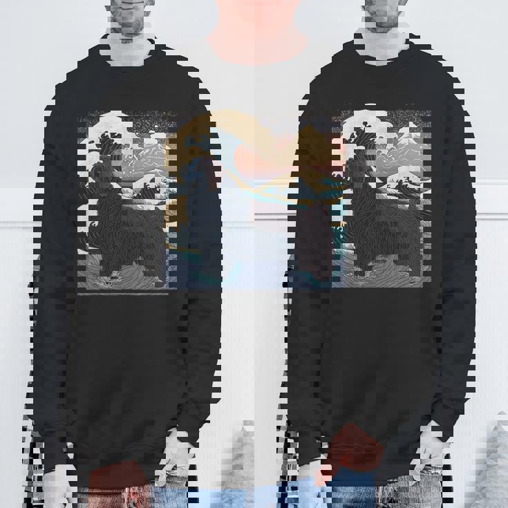 シュールレアリズム 日本画 ニューファンドランド 犬 スウェットシャツ 高齢者への贈り物